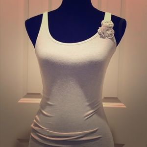 Hollister Tank Top with Decorative Flower